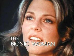 Lindsay Wagner como la mujer bionica, serie retro vintage , estreno 1976